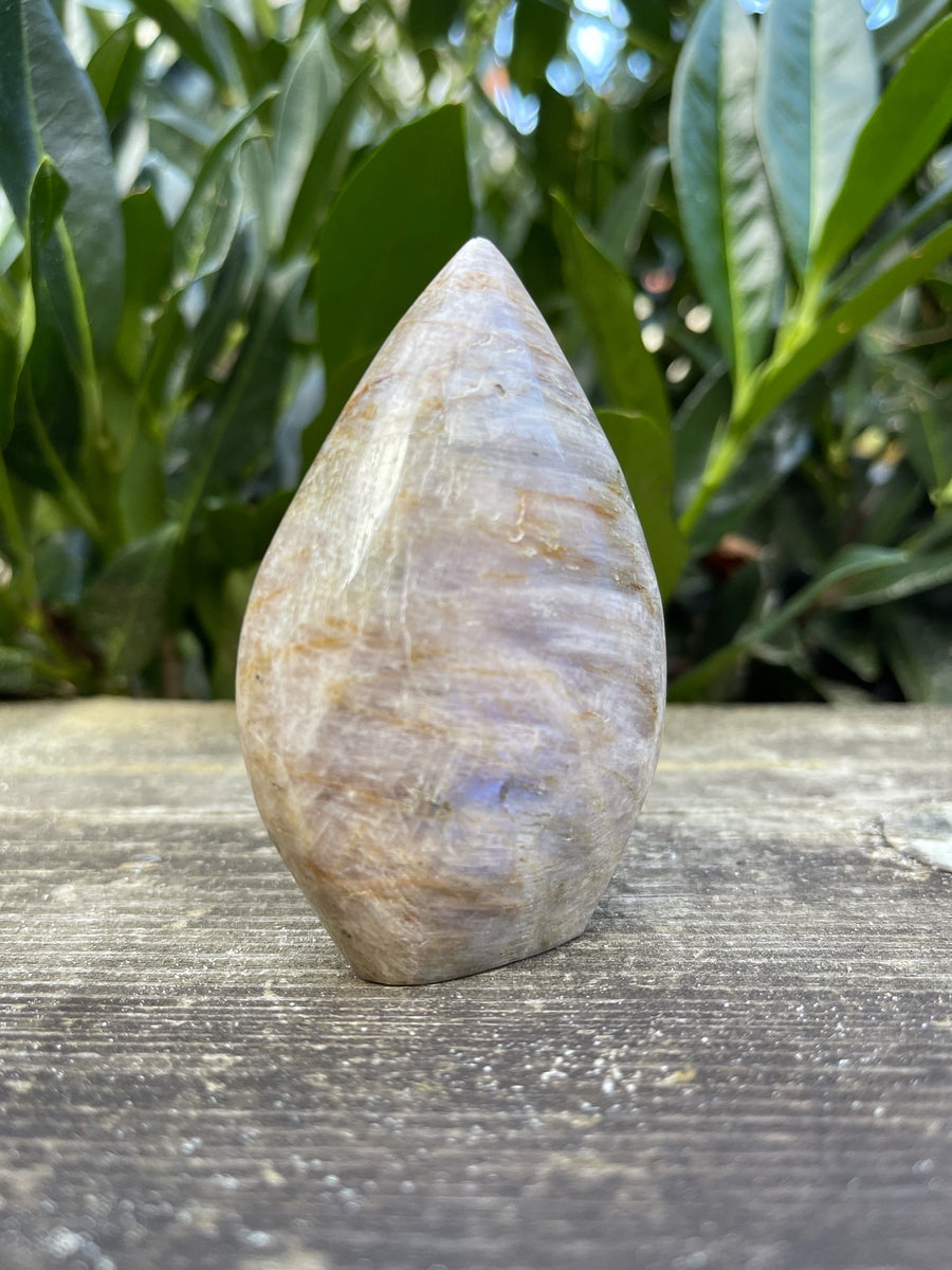 Mondstein Designstück mit Schimmer Stein der Frau I SteinInsel