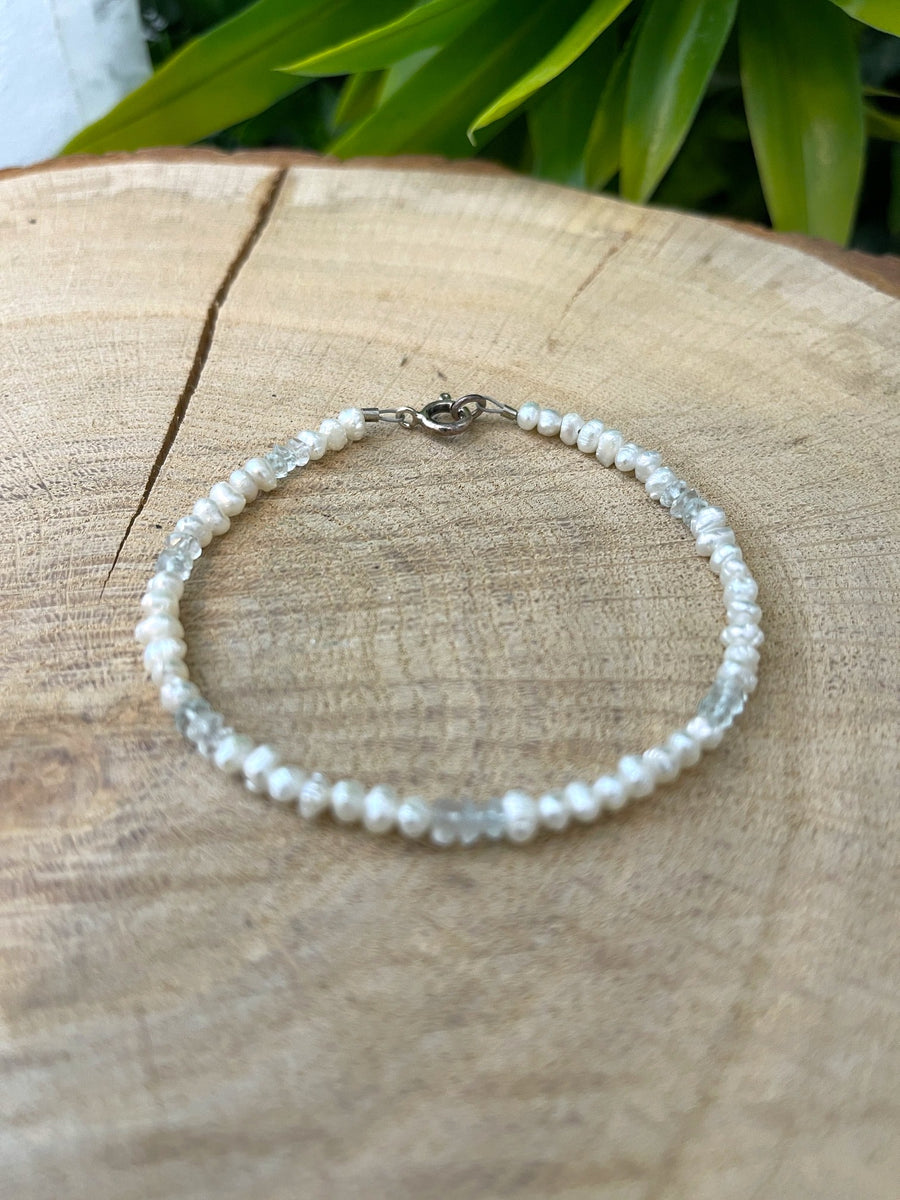 Armband Türkis Damen 6/8/10/12mm Natürlich Blau Aquamarin Runde Edelstein Perlen Perlen Armband Ohne Verschluss