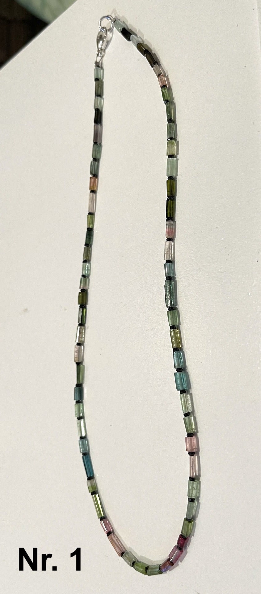 Turmalin Halskette mit 925er Silberverschluss (A-Qualität)