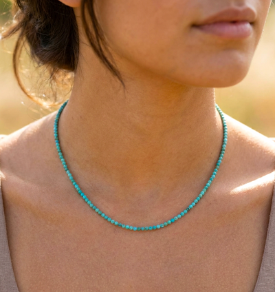 Türkis Halskette (AA-Qualität)