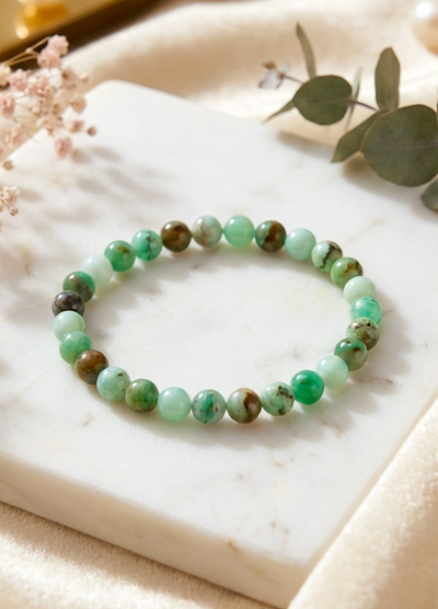 Chrysopras Armband (gute Qualität)