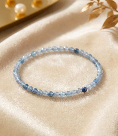 Facettiertes Aquamarin Armband  - Sehr gute Qualität