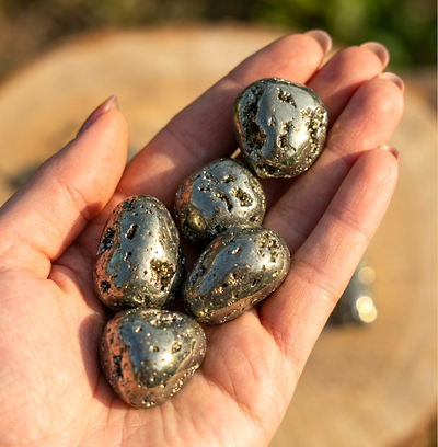 Pyrit Trommelstein (A-Qualität)