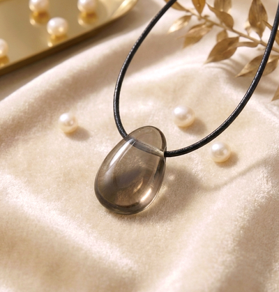 Rauchquarz Anhänger - ohne/ mit Lederband (A-Qualität)