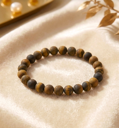 Mattes Tigerauge Armband
