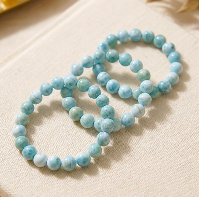 Larimar Armband - 10 mm (AA-Qualität)