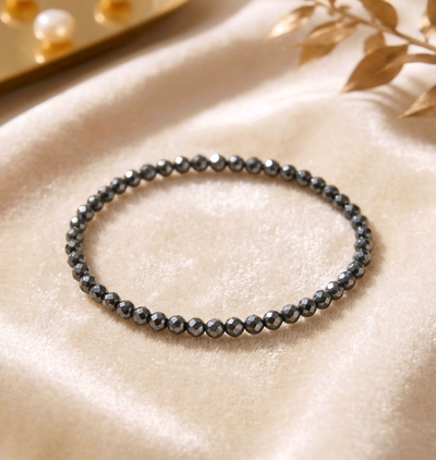 Facettiertes Hämatit Armband