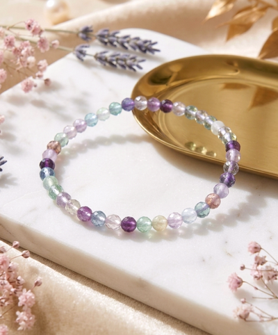 Facettiertes Fluorit Armband (A-Qualität)