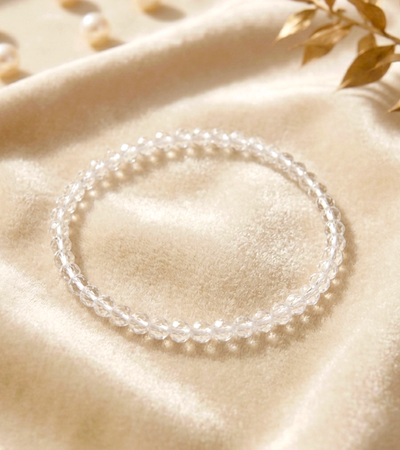Facettiertes Bergkristall Armband (A-Qualität)