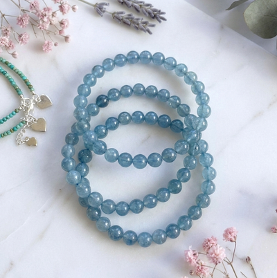 Aquamarin Armband (A-Qualität)