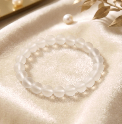 Mattes Bergkristall Armband