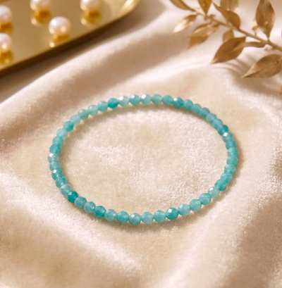 Facettiertes Amazonit Armband (A-Qualität)