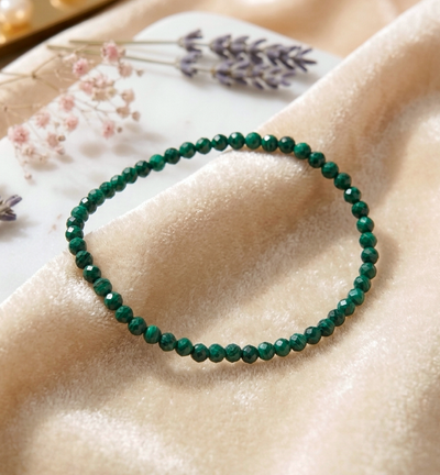 Facettiertes Malachit Armband - Sehr gute Qualität