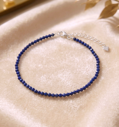Feines Lapis Armband - mit 925er Silberverschluss (AA-Qualität)