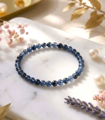 Dunkles Aquamarin Armband (A-Qualität)