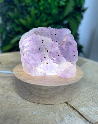 Amethyst Lampe - mit LED-Ständer
