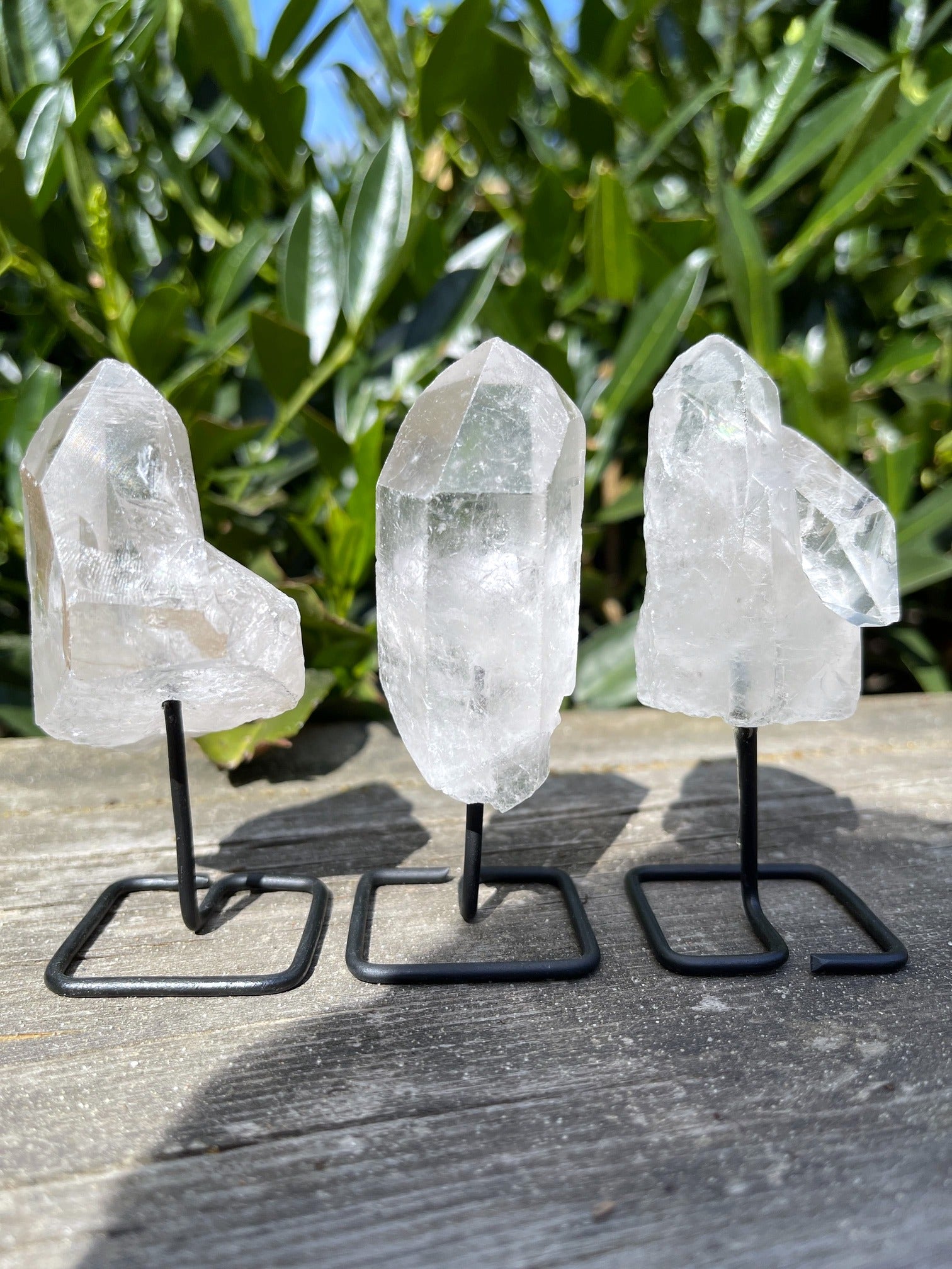 Bergkristall auf Ständer - Designstück