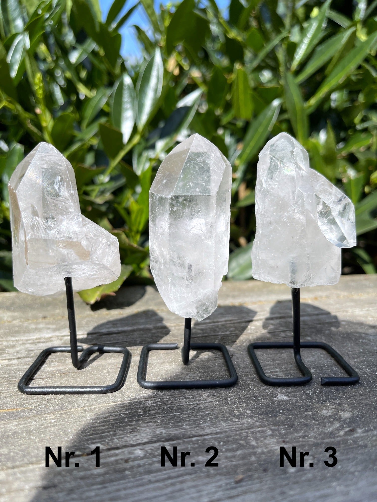 Bergkristall auf Ständer - Designstück