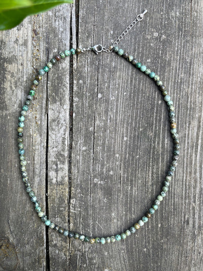 Afrika Türkis Halskette mit Verlägerungskette 