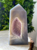 Amethyst im Achat -  Designstück (A-Qualität)