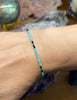 Facettiertes Türkis Armband - mit 925er Silberverschluss (AA-Qualität)