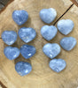 Blaues Calcit Herz (Dunkel oder Hell)