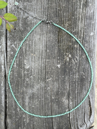 Aventurin Halskette mit Verlängerungskettchen - Facettiert (Sehr gute Qualität)