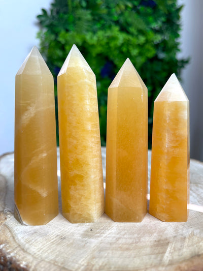 Orangen Calcit Turm (A-Qualität)
