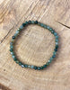 Facettiertes Moosachat Armband