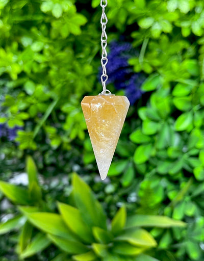 Citrin Pendel - mit Kette (schöne Qualität)