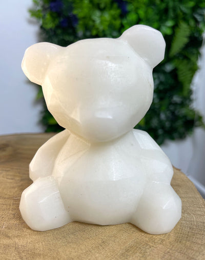 Großer Weiße Jade Bär - Designstück