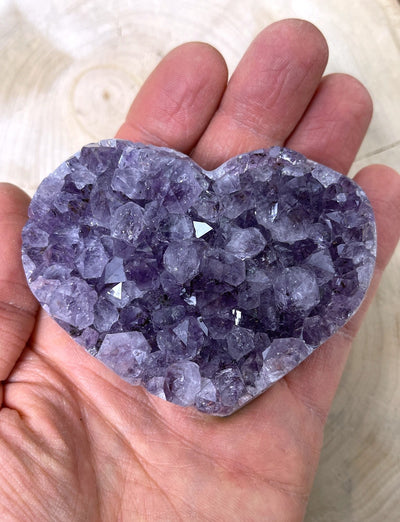 Großes Amethyst Herz (A-Qualität)