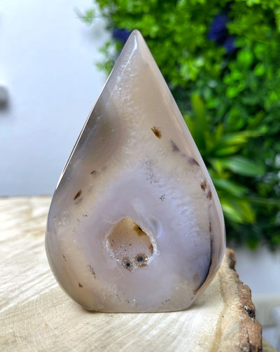 Achat mit Kristall -  Designstück