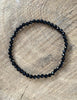 Facettiertes Onyx Armband