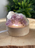Kleine Amethyst Lampe - mit LED-Ständer