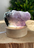 Kleine Amethyst Lampe - mit LED-Ständer