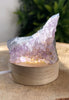 Kleine Amethyst Lampe - mit LED-Ständer