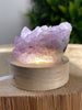 Kleine Amethyst Lampe - mit LED-Ständer