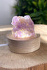 Kleine Amethyst Lampe - mit LED-Ständer