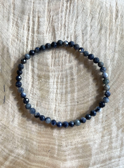 Facettiertes Saphir Armband