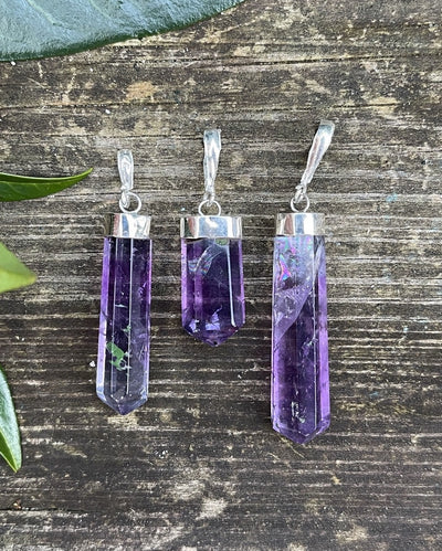 Fluorit Anhänger, violett (A-Qualität)