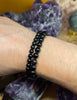Großes Schwarzes Turmalin Armband (für größere Handgelenke)