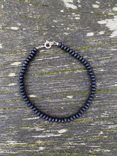 Onyx Armband mit 925er Silberverschluss