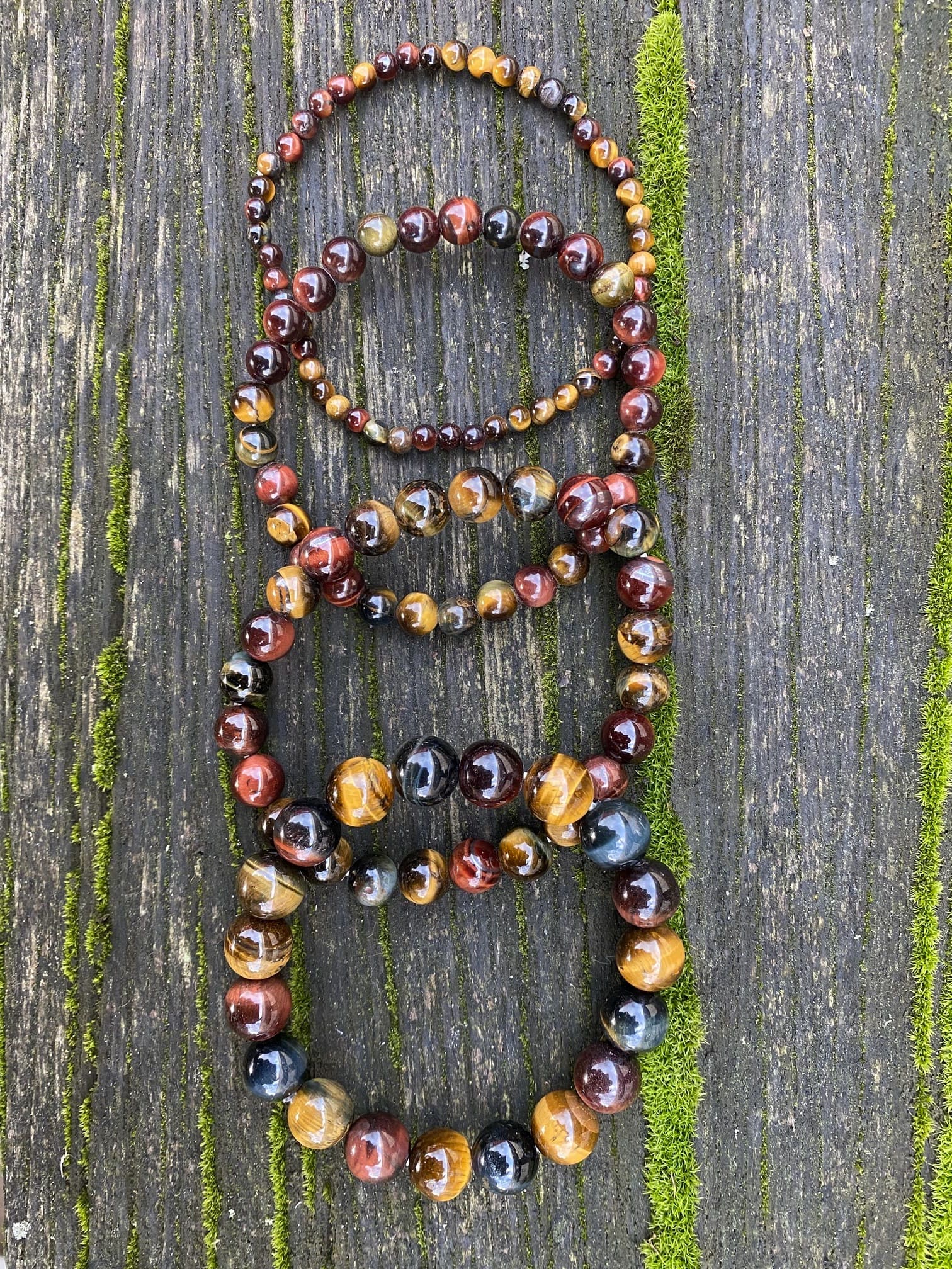 Tigerauge mit Falkenauge Armband