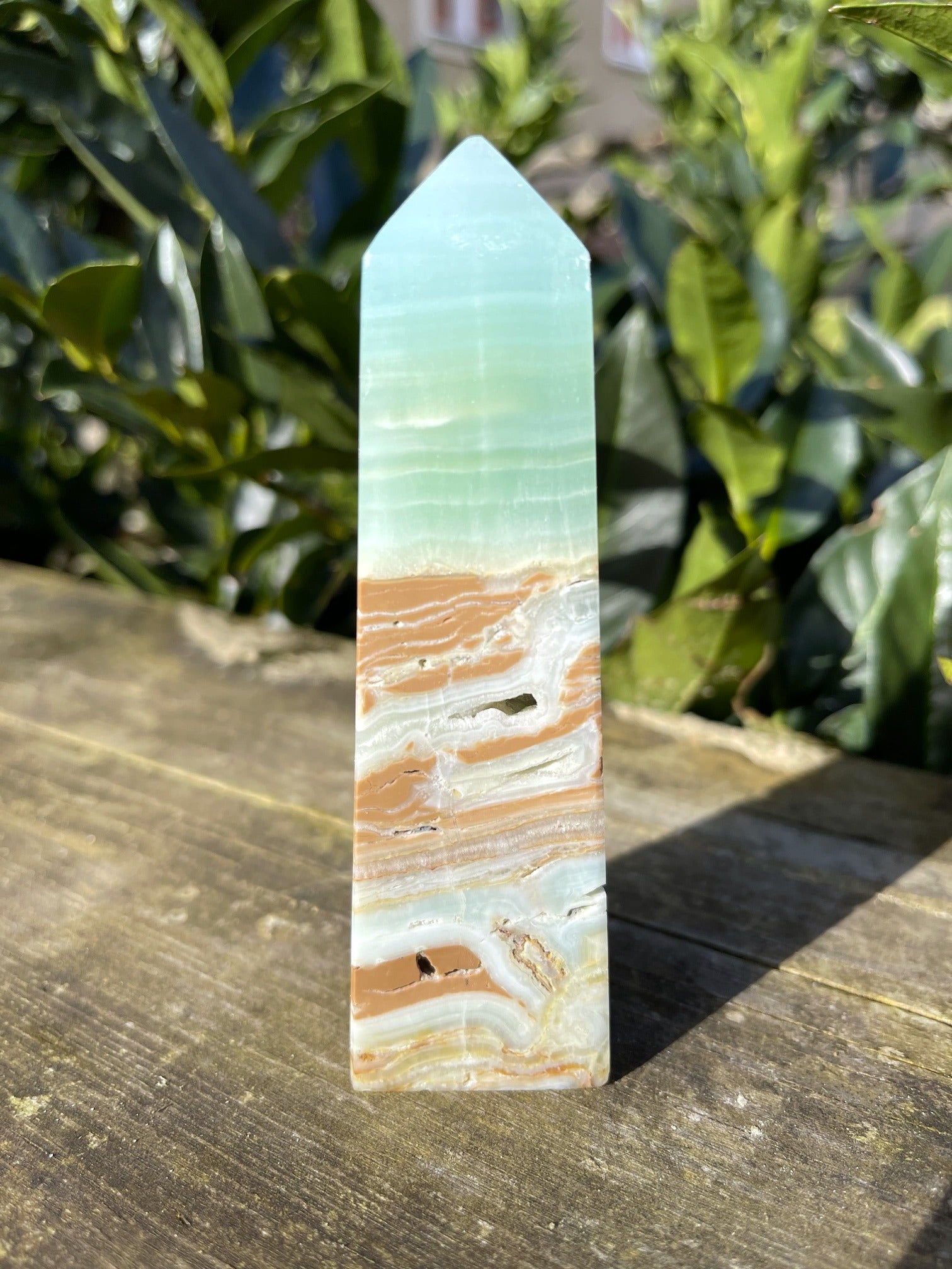 Caribbean Calcit Turm (A-Qualität)