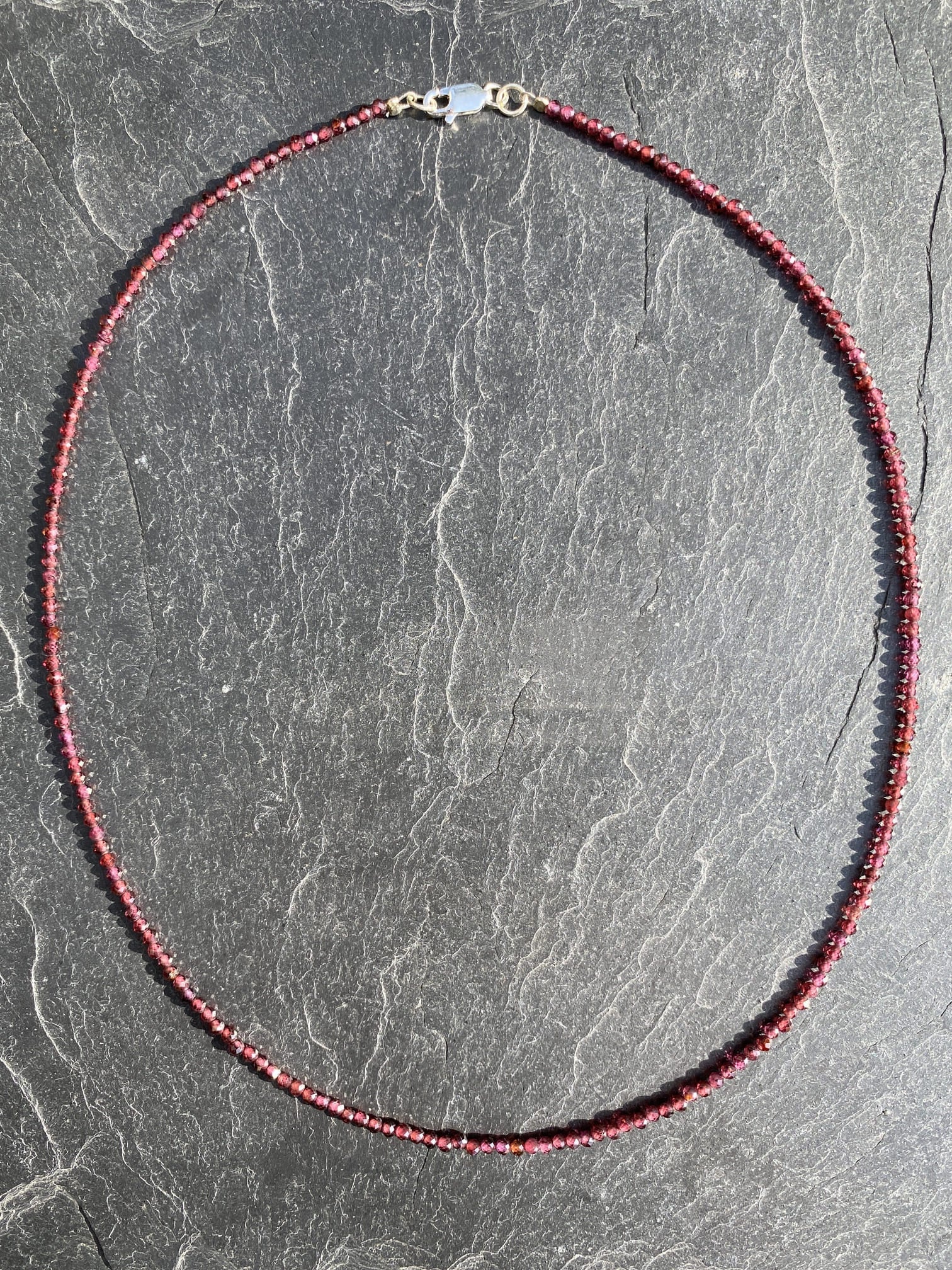 Granat Halskette